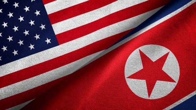 flag north korea and usa