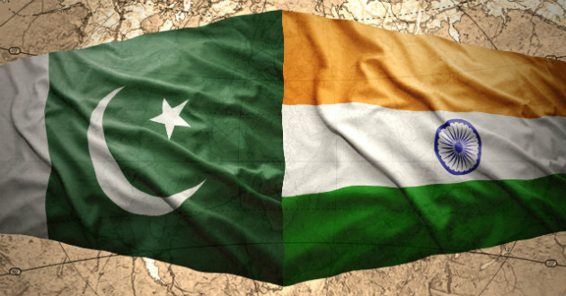 flag of india pakistan