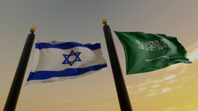flag saudi arabia and israel