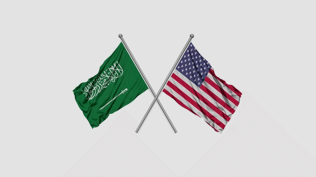 flag saudi arabia and usa
