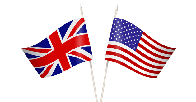 flag usa and uk