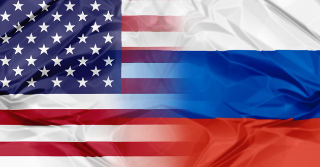 flag usa russia