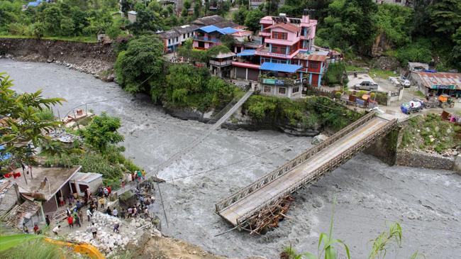 floods landslides in nepal