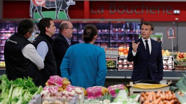 french ban plastic bag carrying vegetables fruits