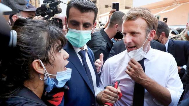 french president macron visits beirut