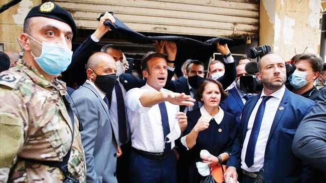 french president macron visits beirut01