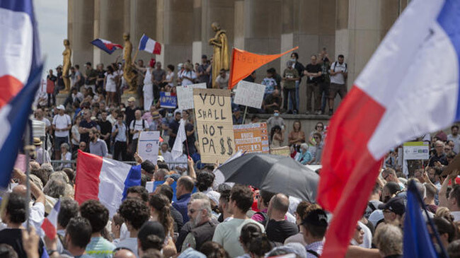 french protest cv vacc