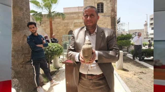 gaza city sculpture goddess anat inner