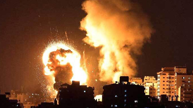 gaza israel air strike inner