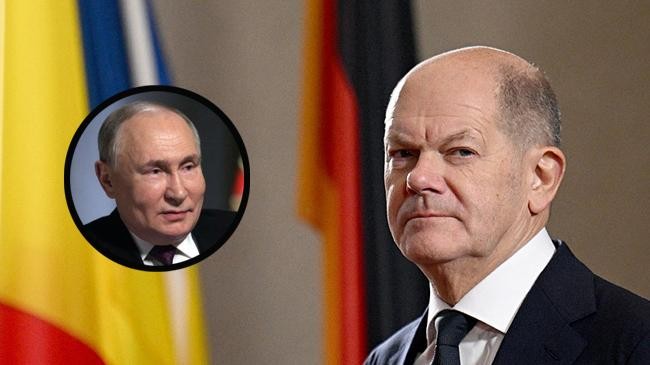 german chancellor olaf scholz and putin