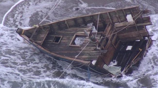 ghost ship found in japan
