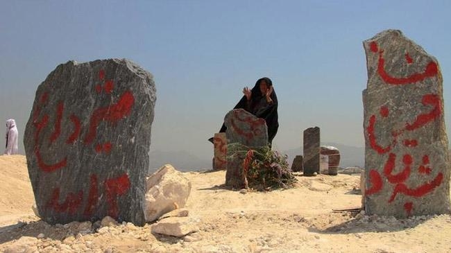 graves of those killed in suicide attack