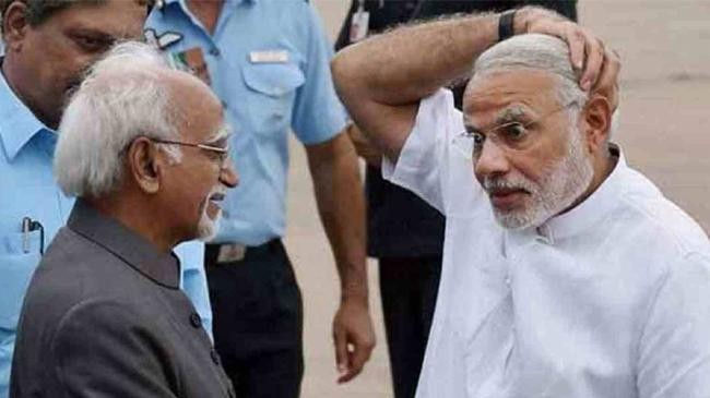 hamid ansari and modi
