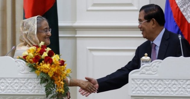 hasina and hun sen