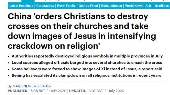 head line of daily mail