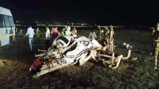 helicopter crash at chhattisgarhs