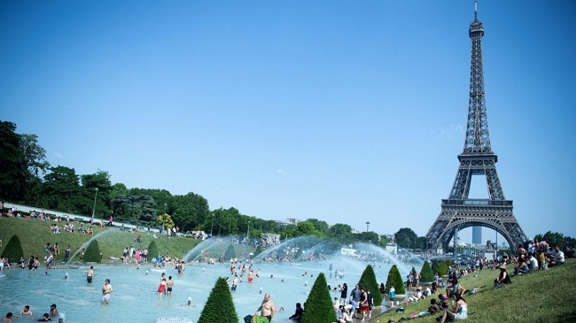 high temparature in france