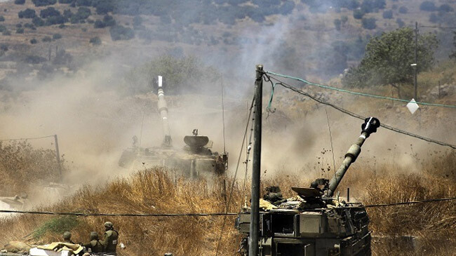 hizbullah throw rocket israel