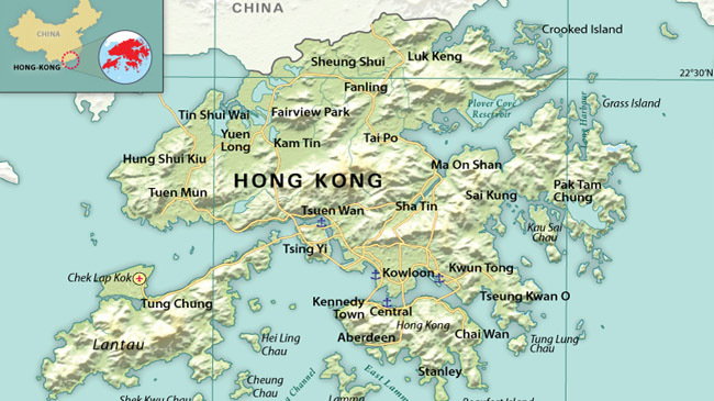 hong kong map