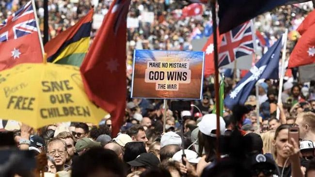 huge protests against vaccination