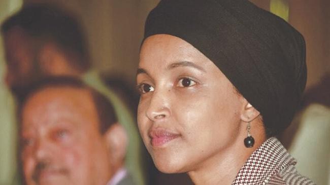 ilhan omar attends press conference