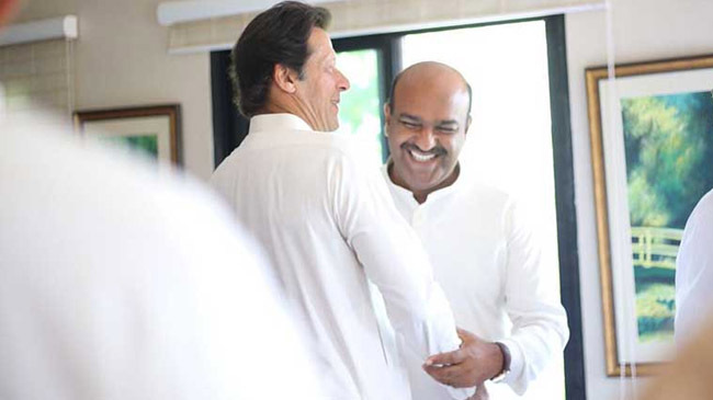 imran khan and nadim afjal pakistan inner