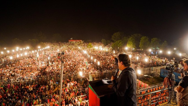 imran khan jheelum rally