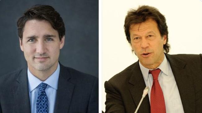 imran khan justin trudeau