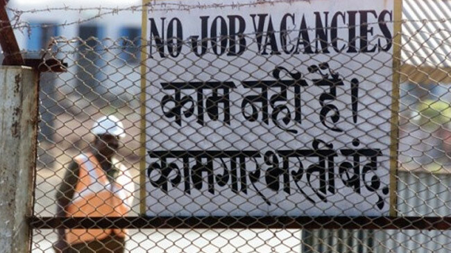 india jobless high