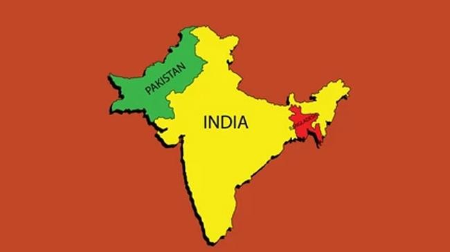 india pakistan bangladesh map