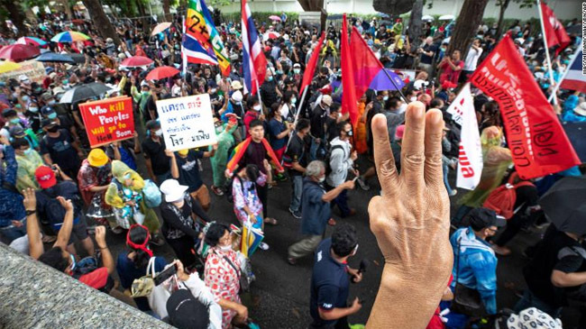 protest in bankok