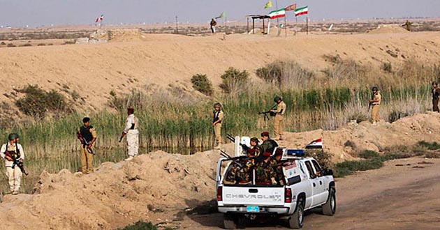 iran army patrol on the border