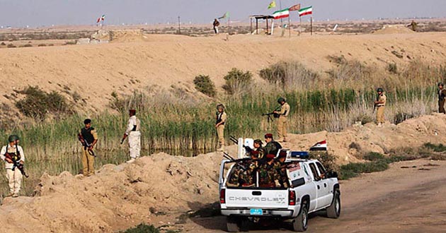 iran army patrol on the border