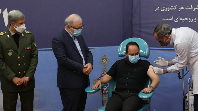 iran mass vaccination going on