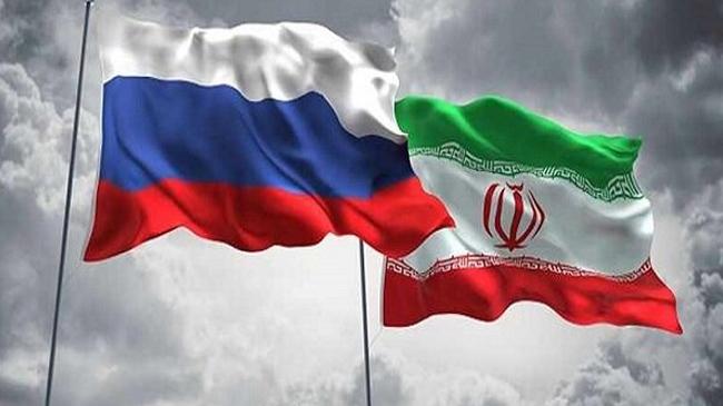 iran russia flag
