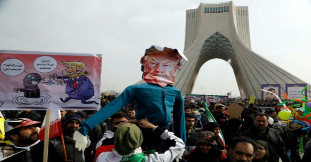 iran slogan against trump