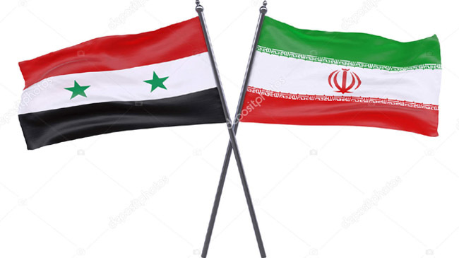 iran syria flag