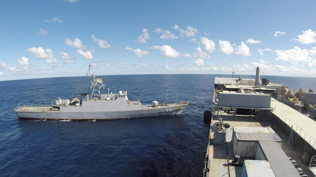 iran warship atlantic sea