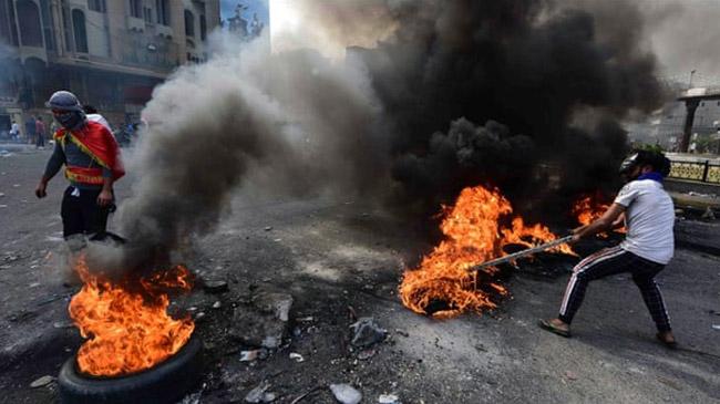 iranian embassy protesters hit