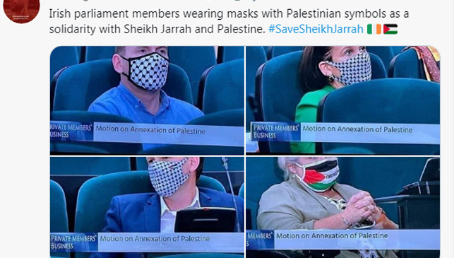 ireland parliament supporting palestine