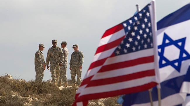 israel and us flag