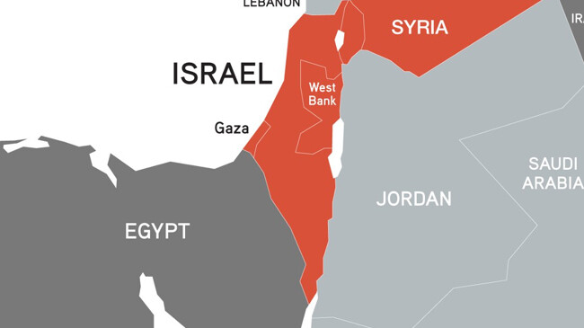 israel egypt map