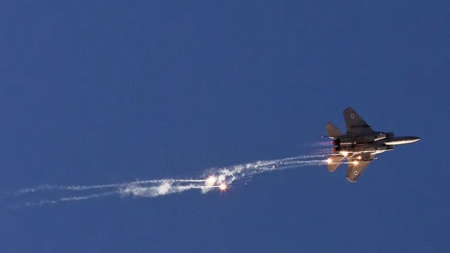 israel reteliates syria missile