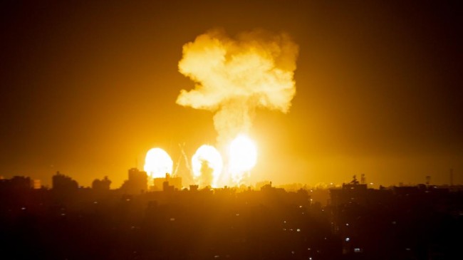 israeli air force strikes gaza amid violence in occupied west bank