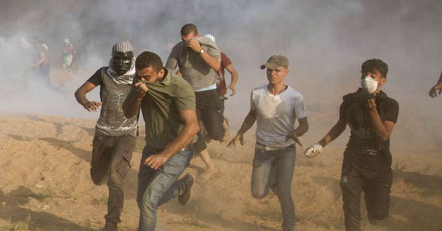 israeli attack on gaza border