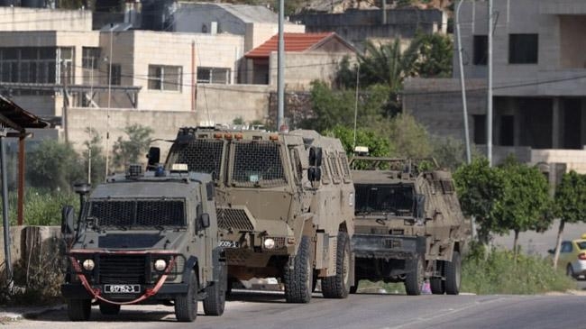 israeli military vehicles nur shams refugee camp
