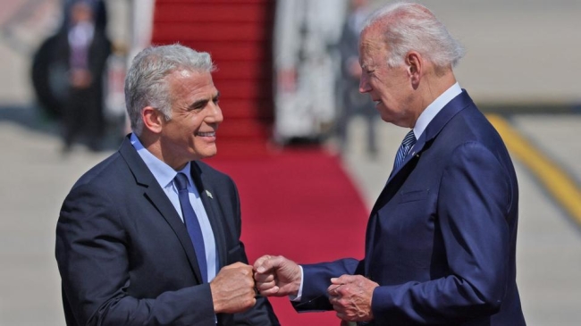 israeli prime minister yair lapid us president joe biden 