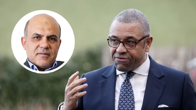 james cleverly and alireza akbari