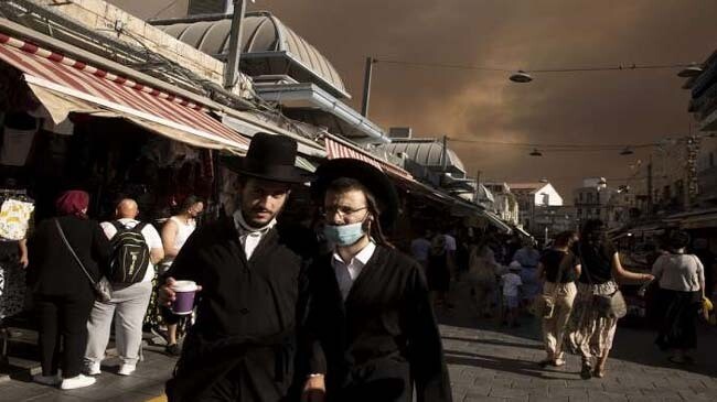 jerusalem covered by black smoke