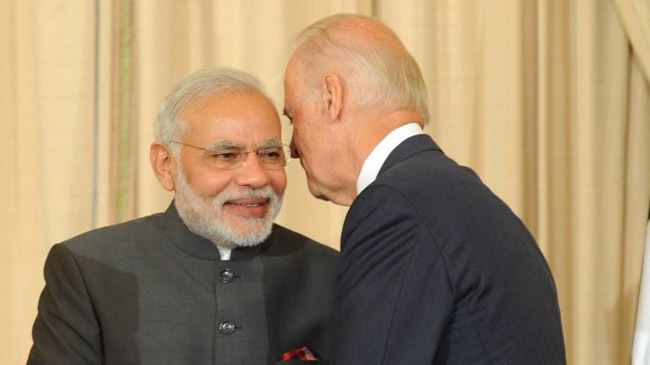 joe biden with modi